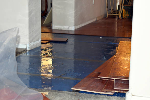 Professional Sewage Cleanup technician working in Bellport, NY